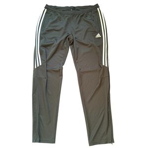 Adidas Climacool Track Pants XL‎ Black White Stripes Tapered Zip Leg Athletic
